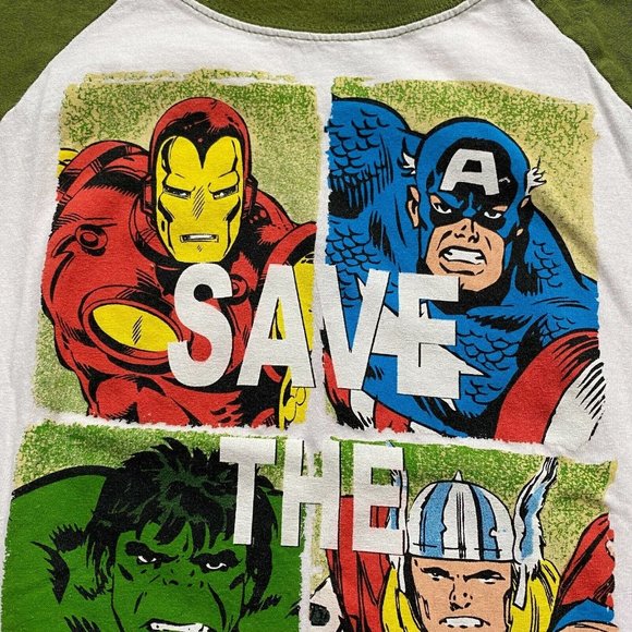 Marvel Toddler Boys 5T Save The Day Iron Man Captain America Hulk Thor T-Shirt - Picture 2 of 12
